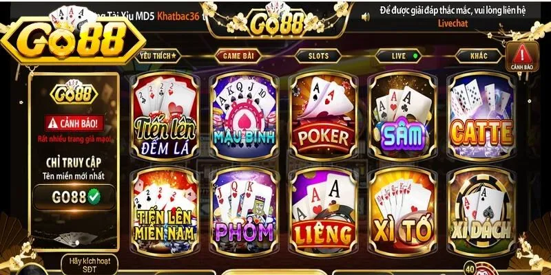 Game Bài Go88 – Trải Nghiệm Sảnh Chơi Đẳng Cấp Nhất 2026 2 Sunwin Game bài Go88 được xây dựng dựa trên tiêu chuẩn của sòng bài Quốc tế