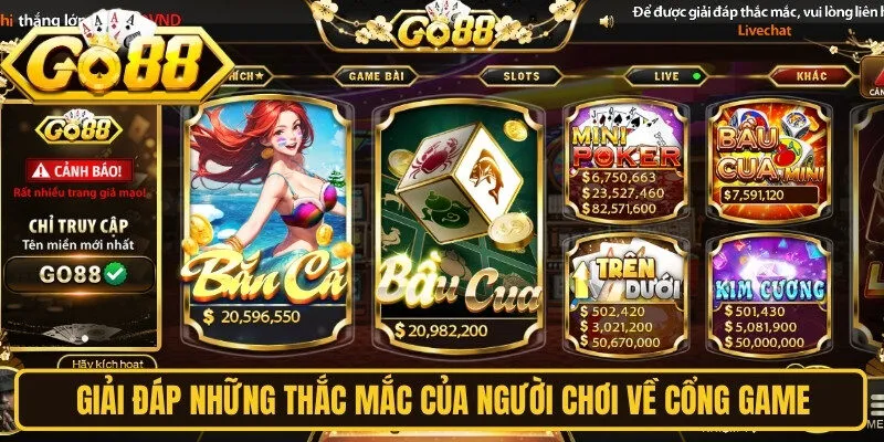 Giải đáp những thắc mắc của người chơi về cổng game cụ thể