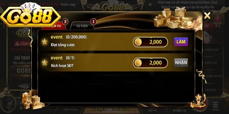 Top các chương trình khuyến mãi Go88 đình đám không thể bỏ lỡ