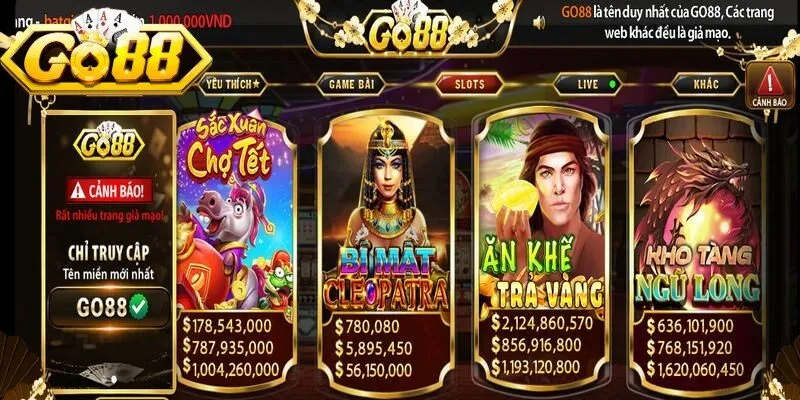 Các siêu phẩm hấp dẫn nhất định nên trải nghiệm tại Nổ hũ Go88